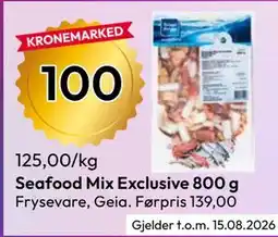 Gigaboks Seafood Mix Exclusive 800 g tilbud