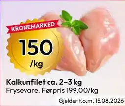 Gigaboks Kalkunfilet ca. 2–3 kg tilbud