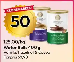 Gigaboks Wafer Rolls 400 g tilbud