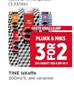 Meny TINE IsKaffe tilbud