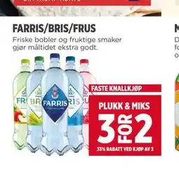 Meny FARRIS/BRIS/FRUS tilbud