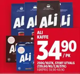 Meny ALI KAFFE tilbud