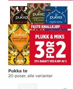 Meny Pukka te tilbud