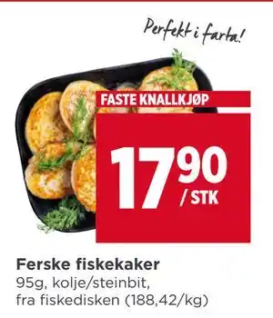Meny Ferske fiskekaker tilbud