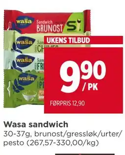 Meny Wasa sandwich tilbud