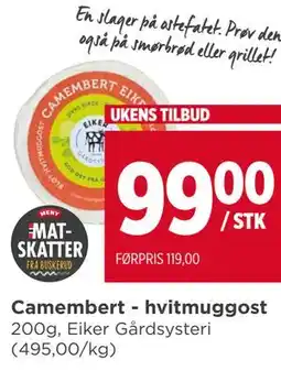 Meny Camembert - hvitmuggost tilbud