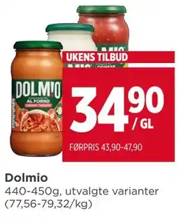 Meny Dolmio tilbud
