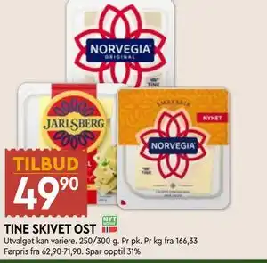Coop Mega TINE SKIVET OST tilbud
