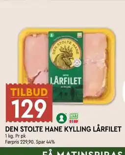 Coop Mega DEN STOLTE HANE KYLLING LÅRFILET tilbud