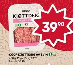 Matkroken COOP KJØTTDEIG AV SVIN tilbud