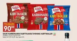 Coop Mega GILDE KARBONADER/KJØTTKAKER/SVENSKE KJØTTBOLLER tilbud