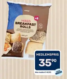 Matkroken Coop MIXED BREAKFAST ROLLS tilbud