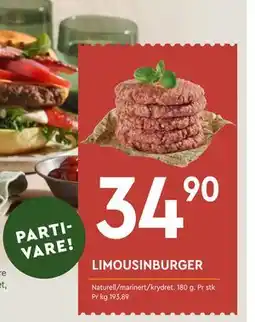 Coop Mega LIMOUSINBURGER tilbud