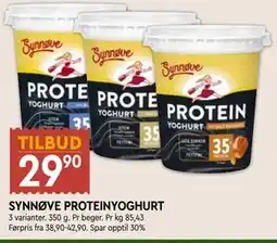 Coop Mega SYNNØVE PROTEINYOGHURT tilbud