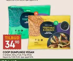Coop Mega COOP DUMPLINGS VEGAN tilbud