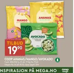 Coop Mega COOP ANANAS/MANGO/AVOKADO tilbud