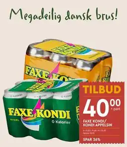 Coop Mega FAXE KONDI/ KONDI APPELSIN tilbud