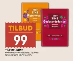 Coop Mega TINE BRUNOST tilbud