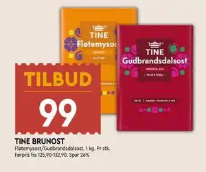 Coop Mega TINE BRUNOST tilbud
