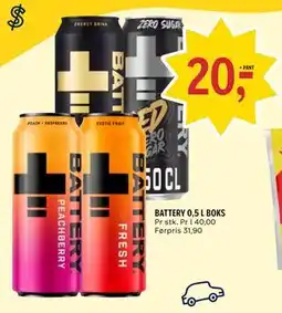 Coop Prix BATTERY 0,5 L BOKS tilbud