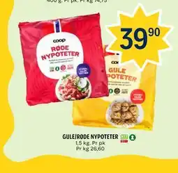 Coop Prix GULE/RØDE NYPOTETER tilbud