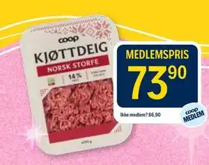 Coop Prix KJØTTDEIG tilbud
