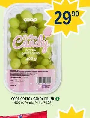 Coop Prix COOP COTTON CANDY DRUER tilbud