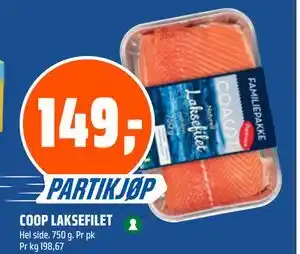 Coop Obs COOP LAKSEFILET tilbud