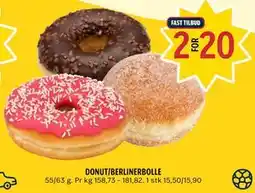 Coop Prix DONUT/BERLINERBOLLE tilbud
