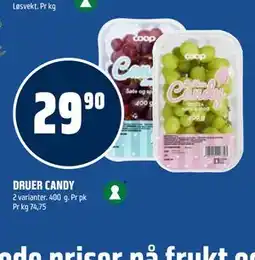 Coop Obs DRUER CANDY tilbud