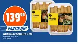 Coop Obs WALDEMARS VÅRRULLER 12 STK tilbud