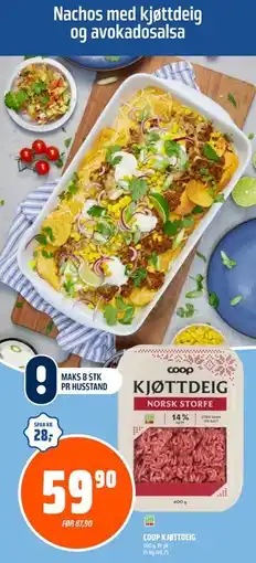 Coop Obs COOP KJØTTDEIG tilbud