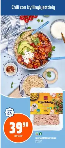 Coop Obs COOP KJØTTDEIG KYLLING tilbud