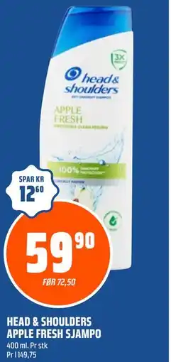 Coop Obs HEAD & SHOULDERS APPLE FRESH SJAMPO tilbud