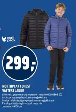 Coop Obs NORTHPEAK FOREST VATTERT JAKKE tilbud