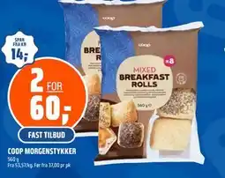 Coop Obs COOP MORGENSTYKKER tilbud