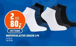 Coop Obs NORTHPEAK ACTIVE SOKKER 3 PK tilbud