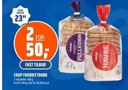Coop Obs COOP FAVORITTBRØD tilbud