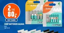 Coop Obs COOP BATTERIER AA/AAA tilbud