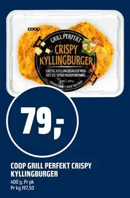 Coop Obs COOP GRILL PERFEKT CRISPY KYLLINGBURGER tilbud