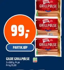 Coop Obs GILDE GRILLPØLSE tilbud