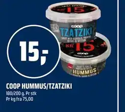 Coop Obs COOP HUMMUS/TZATZIKI tilbud