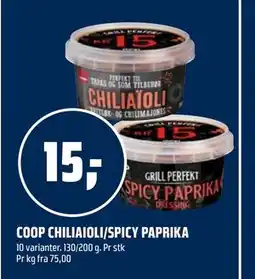 Coop Obs COOP CHILIAIOLI/SPICY PAPRIKA tilbud
