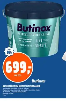 Coop Obs BUTINOX PREMIUM 03/MATT INTERIØRMALING tilbud
