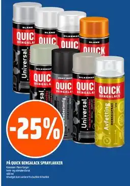 Coop Obs QUICK BENGALACK SPRAYLAKKER tilbud