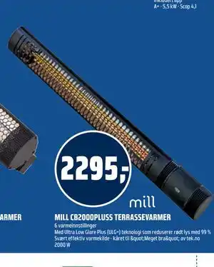 MILL CB2000PLUSS TERRASSEVARMER