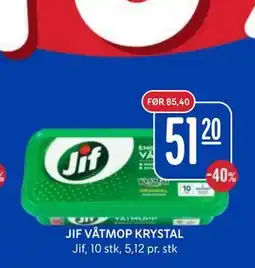 Rema 1000 JIF VÅTMOP KRYSTAL tilbud