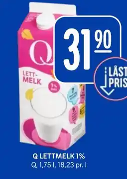 Rema 1000 Q LETTMELK 1% tilbud
