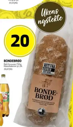 Bunnpris BONDEBRØD tilbud