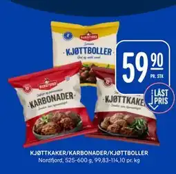 Rema 1000 KJØTTKAKER/KARBONADER/KJØTTBOLLER tilbud